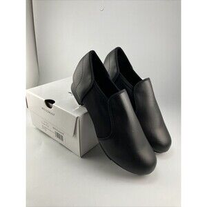 Weissman Black Slip-on Tap Dance Shoe black Size 7.5AM Style W1500